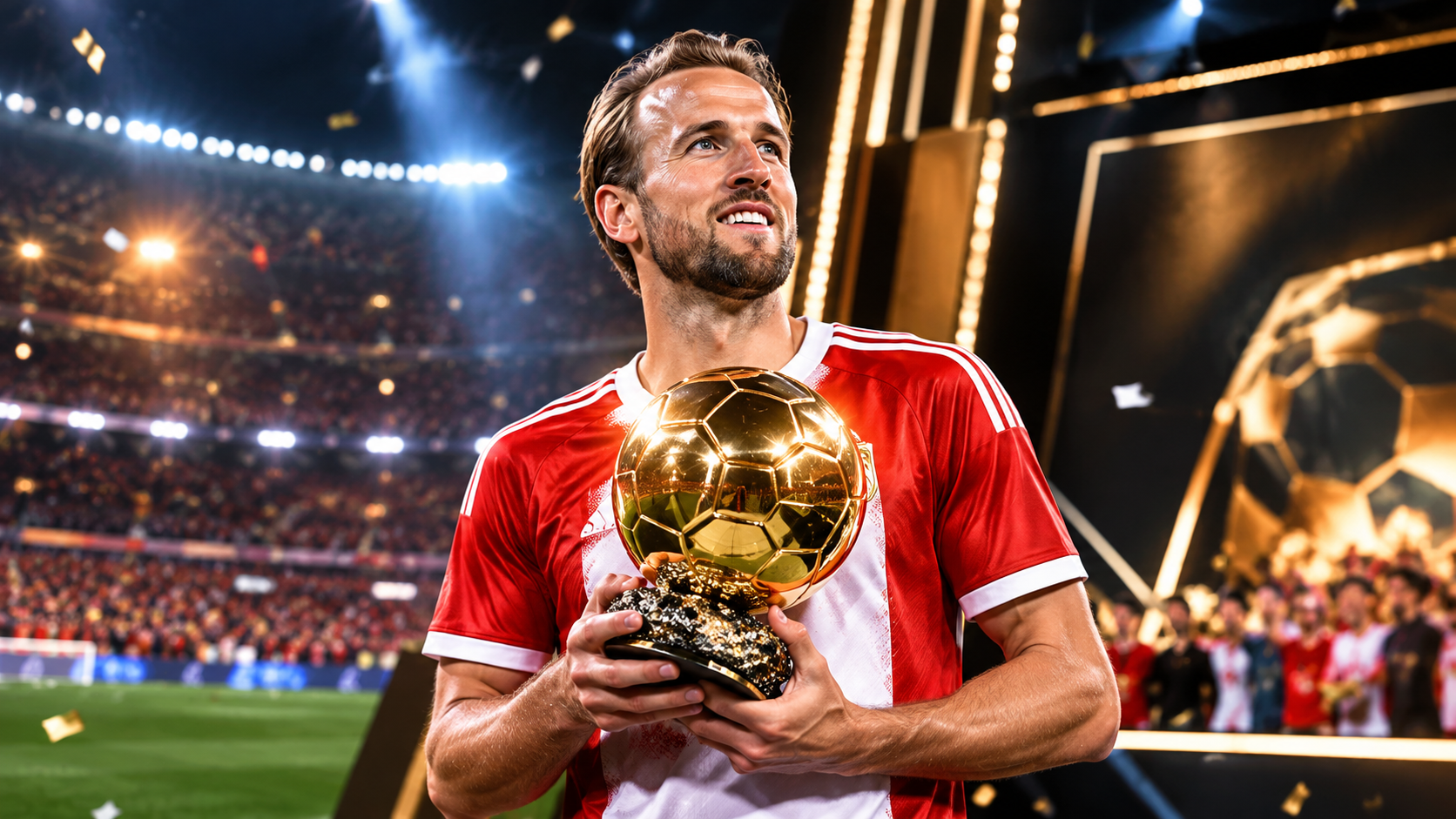Juara-Sepak-Bola-Mengangkat-Trofi-Emas.